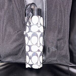 Coach Mini Umbrella in Black and White Signature C’s